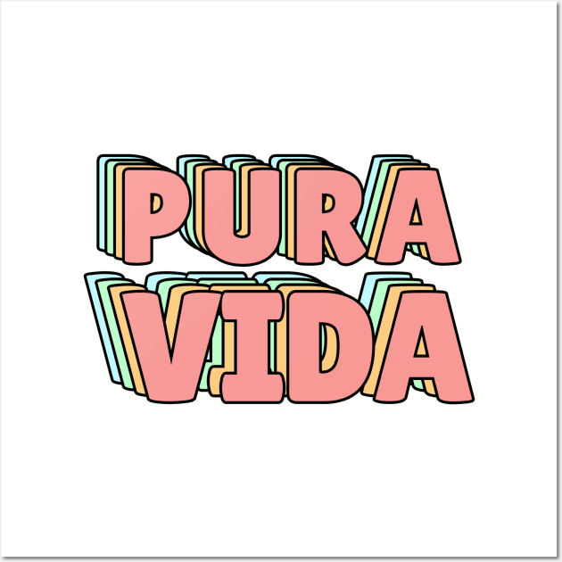 Pura Vida Pastel Wall Art by lukassfr